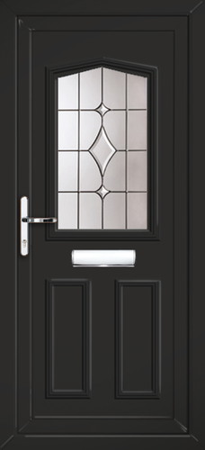 Black deals upvc door